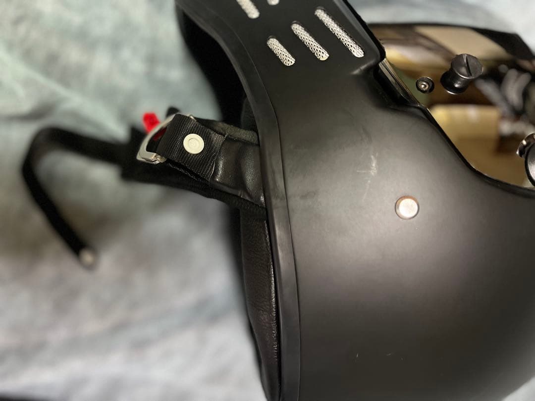 フルフェイスヘルメット マットブラック ミラーシールド