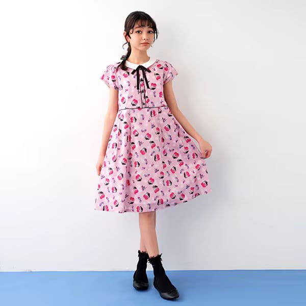 【新品】ANNA SUI mini Cherry 総柄 ワンピース 150