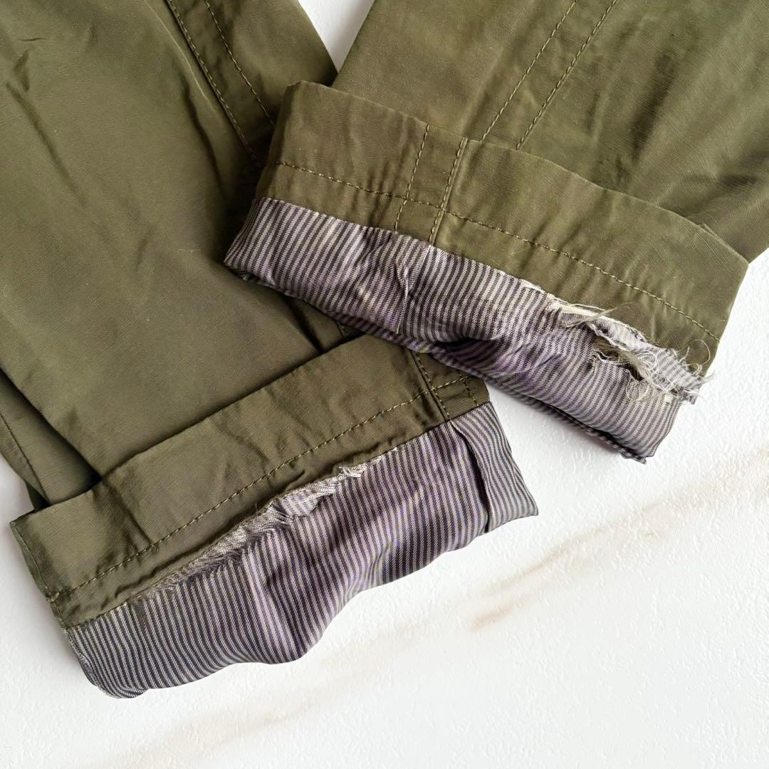 人気◆バーバリーブラックレーベル トレンチコート ベルト付 背抜き XL カーキ