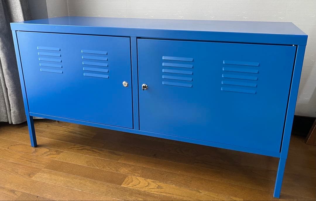 IKEA イケア PS キャビネット ブルー 青 廃盤 インダストリアル