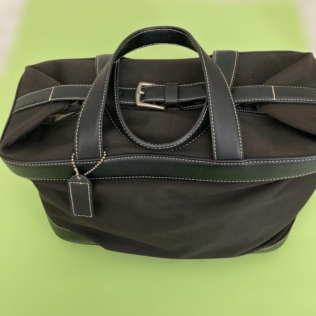 COACH ブラック ボストンバッグ