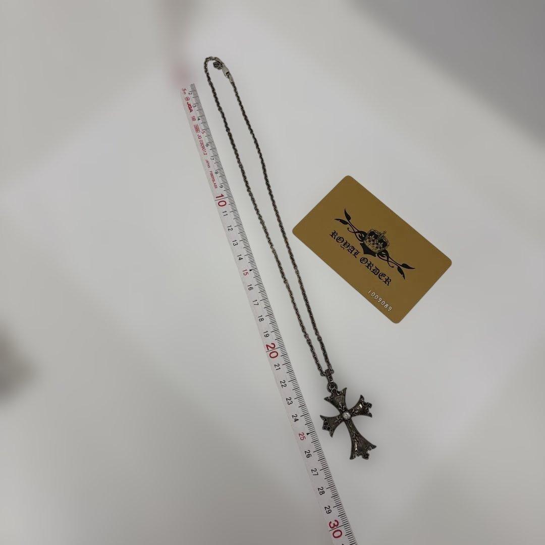  ORDER/ロイヤルオーダーシルバークロスネックレス ピアスセット⭐︎