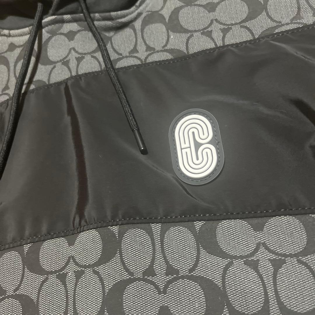 COACH ロゴ入りパーカー Sサイズ ブラック