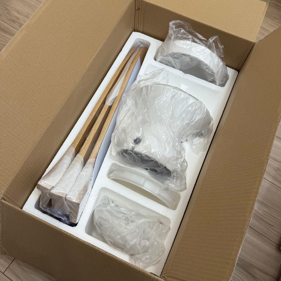 新品 LOWYA シーリングファン ホワイト 木目調 113cm