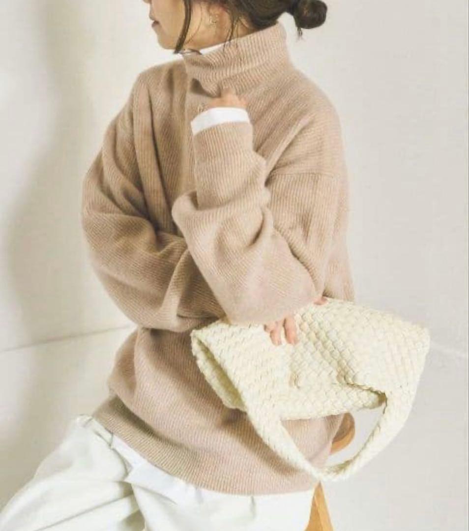 plage◆LOOSE TURTLE NECK プルオーバー