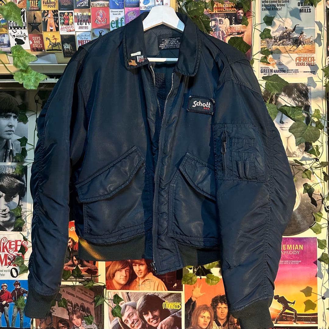 希少80sSchottCWU-RジャケットMA-1フライトジャケット田中シェン着