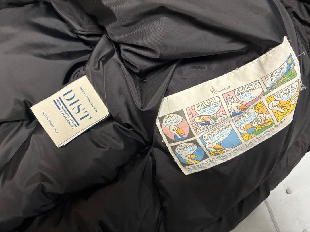 モンクレール EFFRAIE エフレ ファー付ダウン 黒 正規品