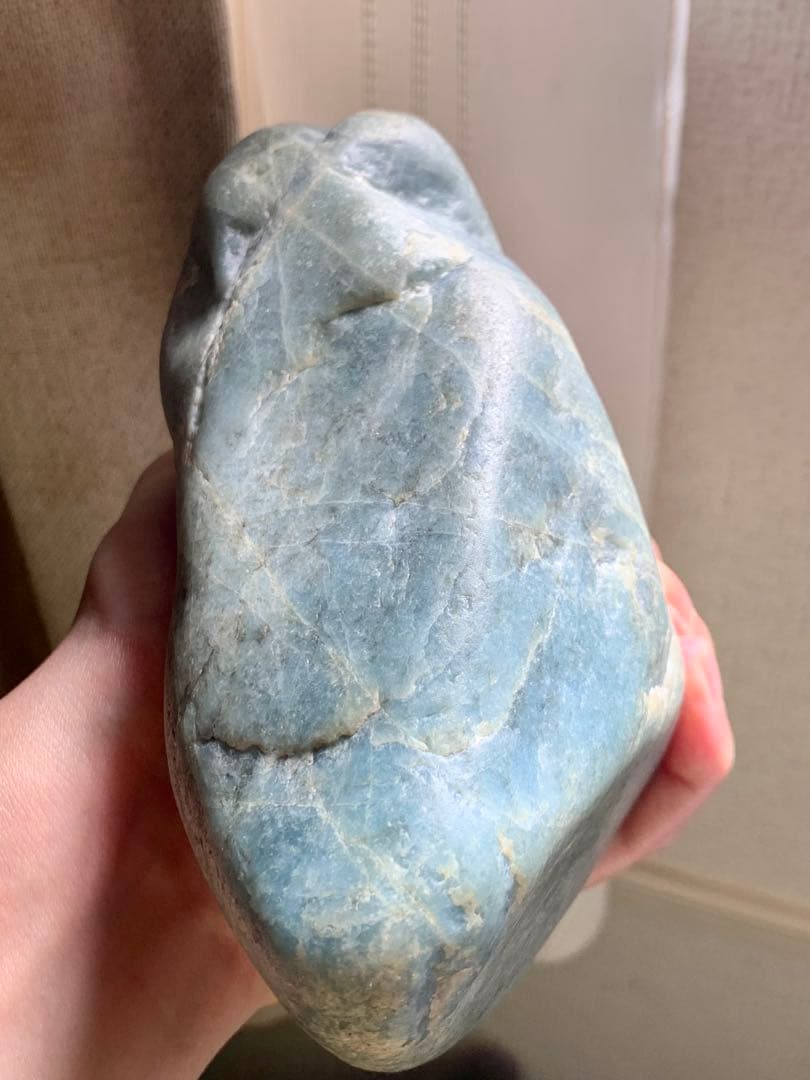 海翡翠　糸魚川入りコン沢青翡翠　海石　ほぼ非売品原石　水石　根付　国産鉱物標本