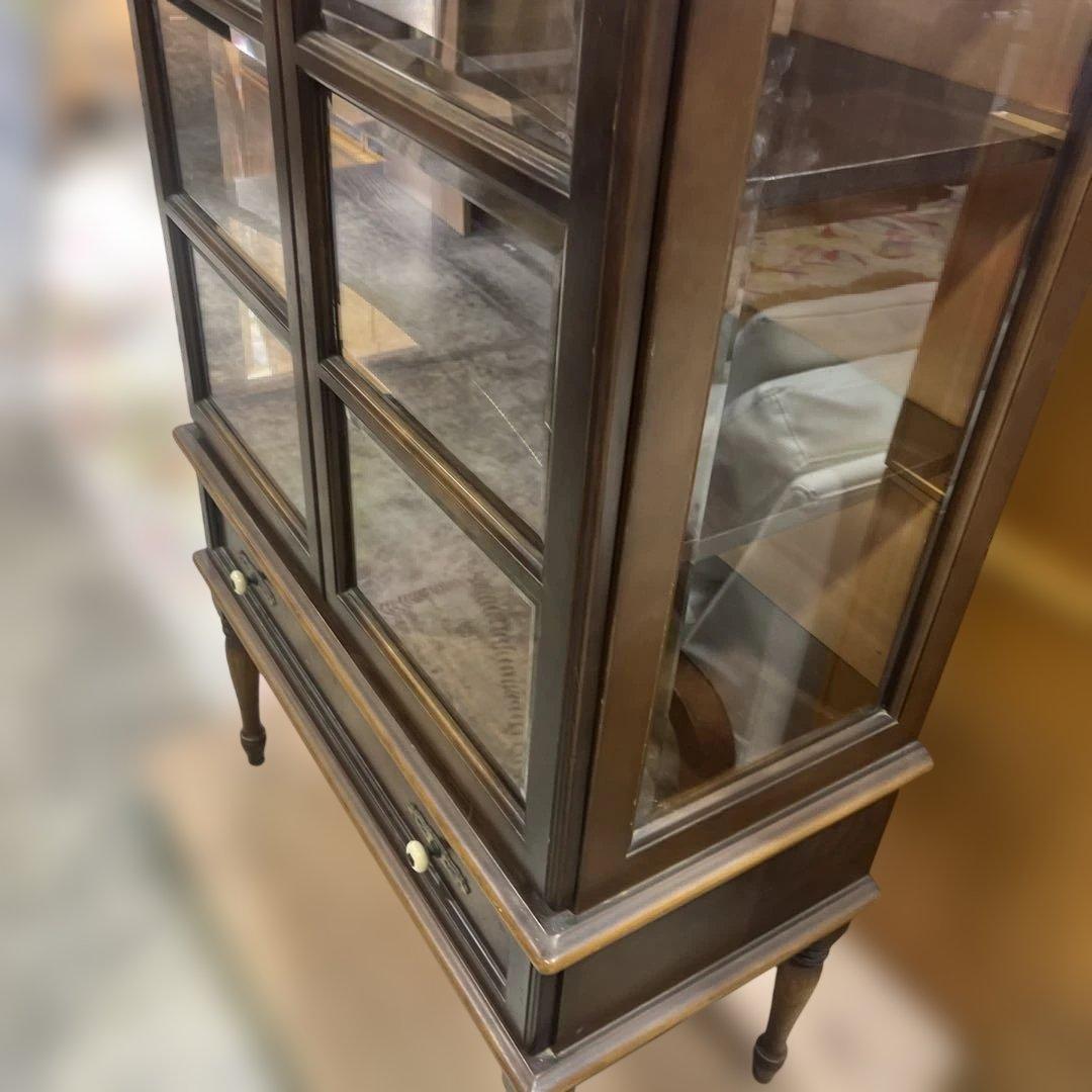 【飛騨産業】キュリオケース◆照明付◇ちょい訳有◆廃盤品◇キツツキ