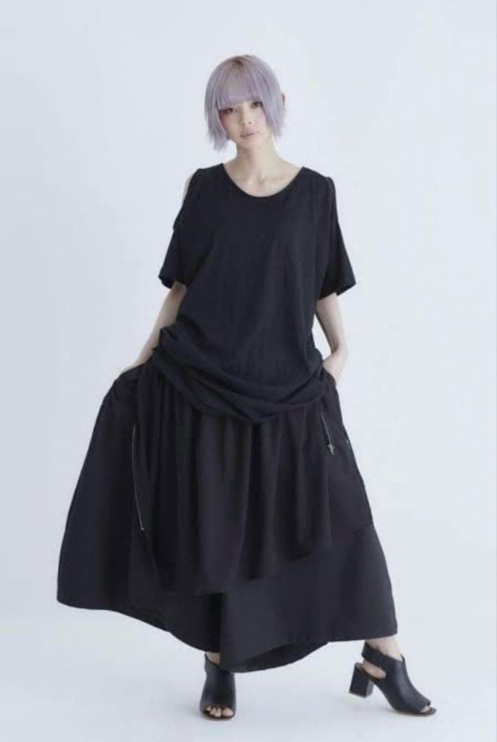 0658 mimic gimmick skirt pants スカートパンツ