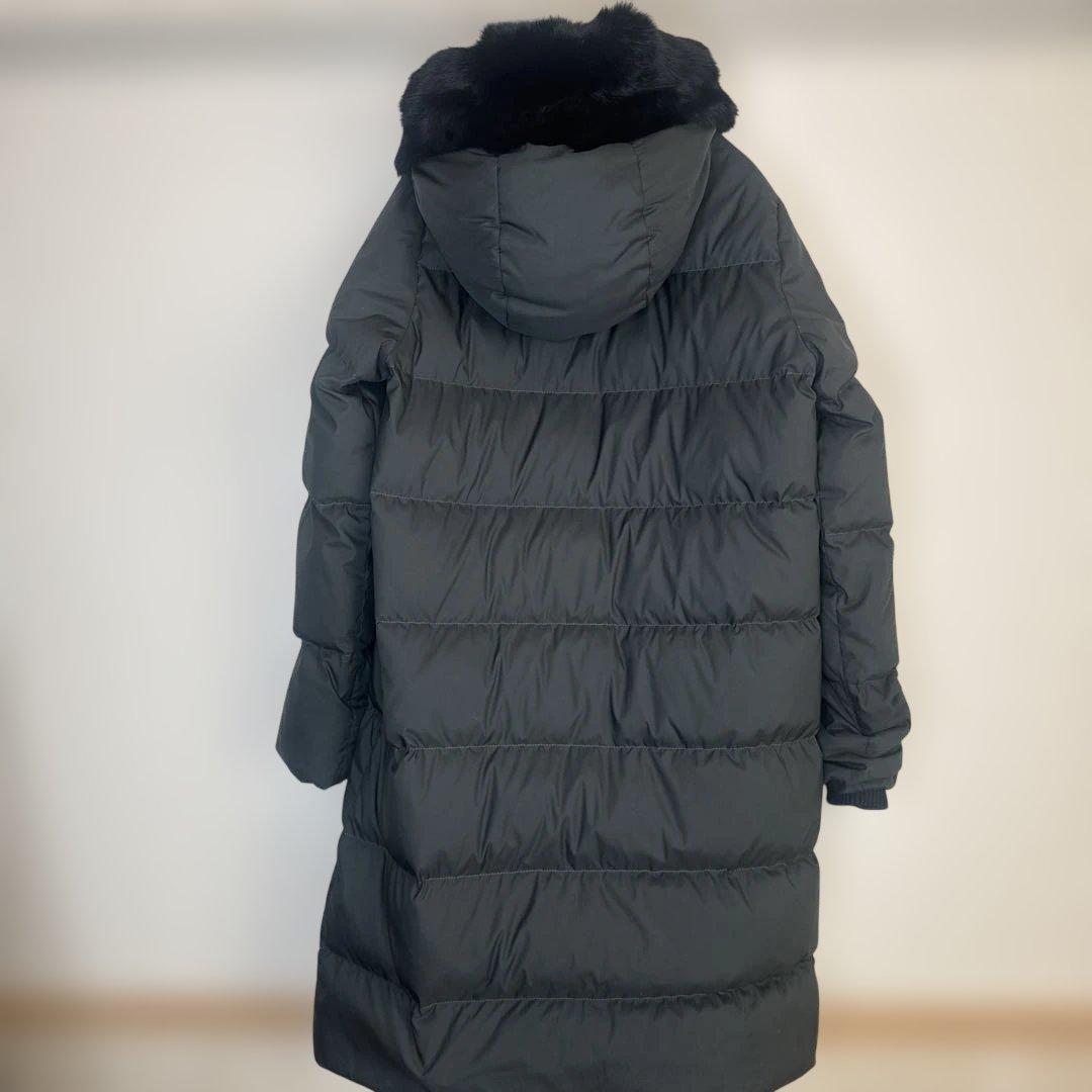 URBAN RESEARCH ラビットフードストレッチロングダウン