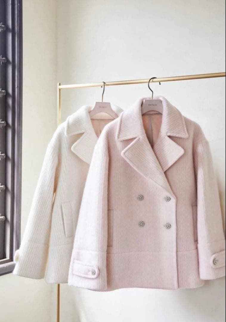 美品　herlipto Odette Wool-Blend Coat S