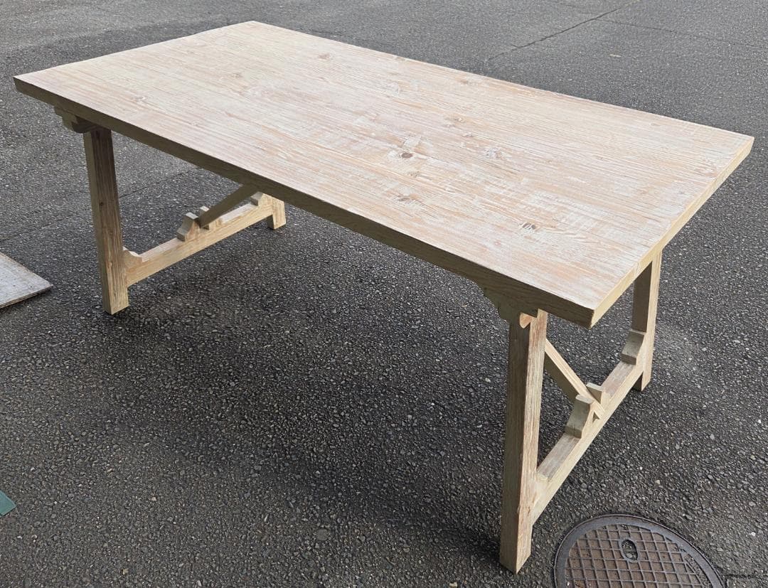 〈現状渡し〉関家具 nora. エラ ella ダイニングテーブル パイン古材