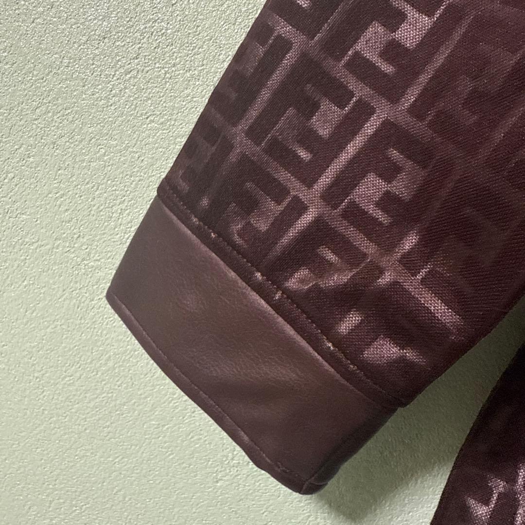 Fendi ブラウン ジャケット　ズッカ柄　アウター　ヴィンテージ