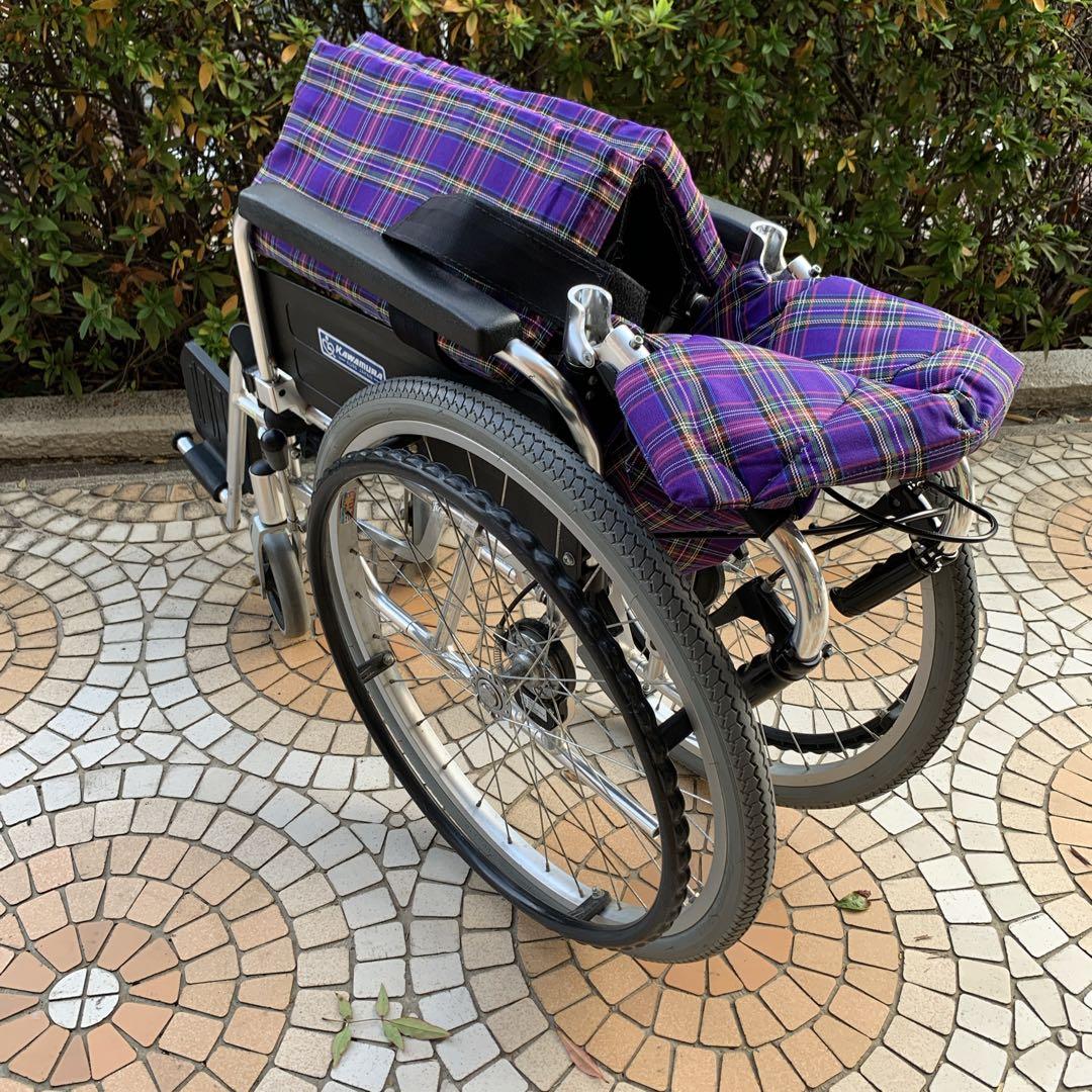 全国送料無料　KAWAMURA　簡易モジュール　多機能　自走・介助兼用　車椅子