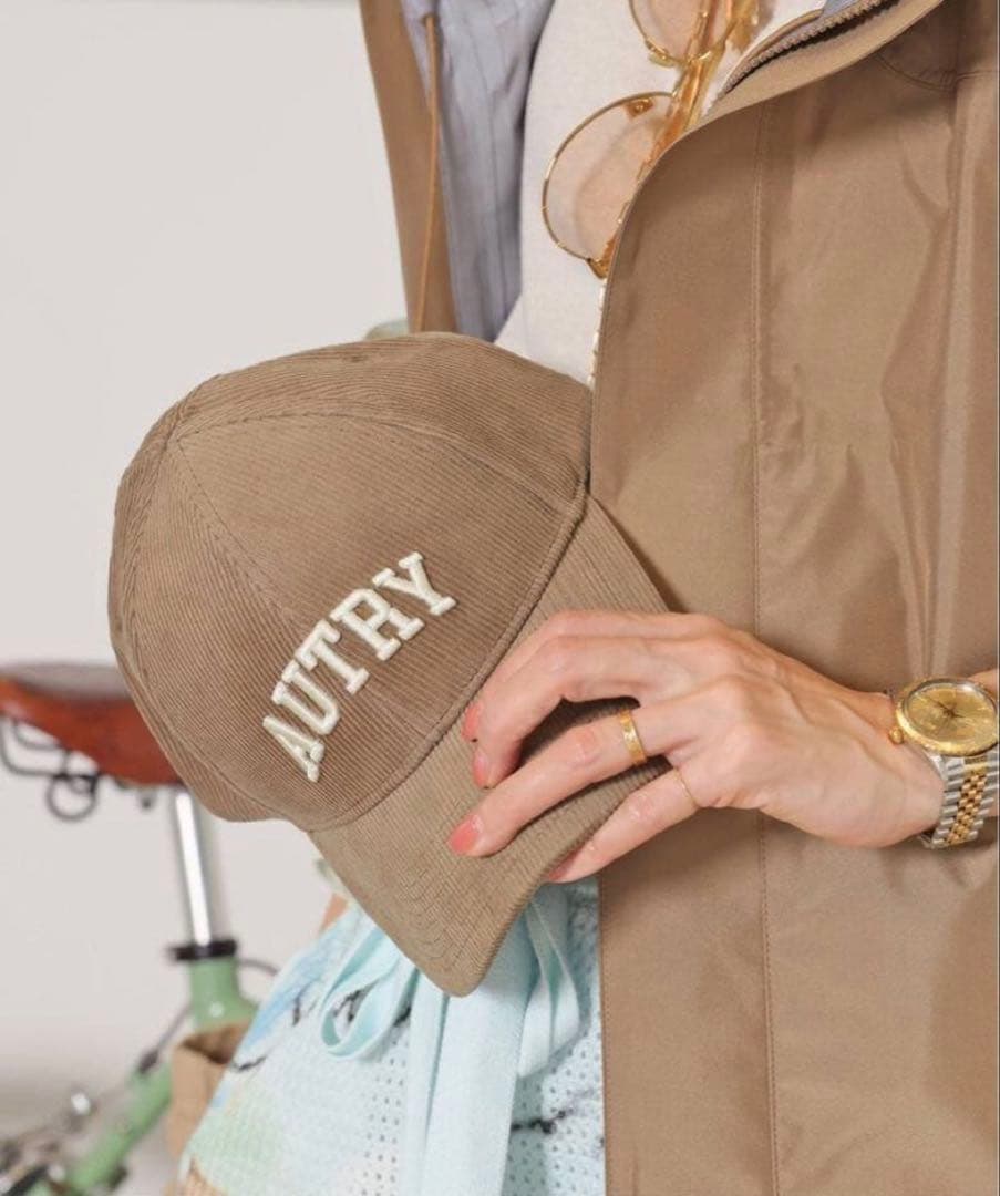【AUTRY/オートリー】CORDUROY CAP ブラウン