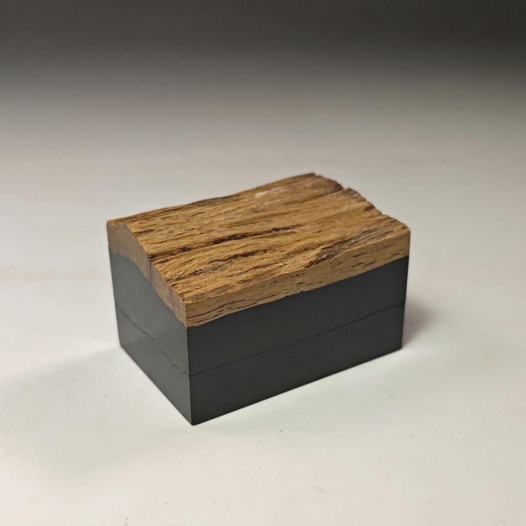 イ573 香合『西垣遊山作』『鳥文木　香合　大徳寺　三重野与雲　極箱』茶道具