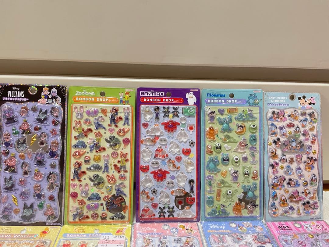 【正規品】ボンボンドロッププチドロップシール　ディズニー10枚セット