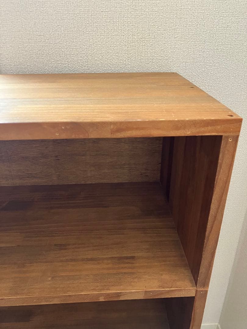 古道具 本棚 おもちゃ棚 絵本棚 おもちゃ収納３段 木製 モンテッソーリ