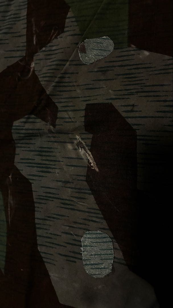 実物　ドイツ国防軍　ナチ◯ドイツ　軍幕　　スプリンターカモM31 2枚セット