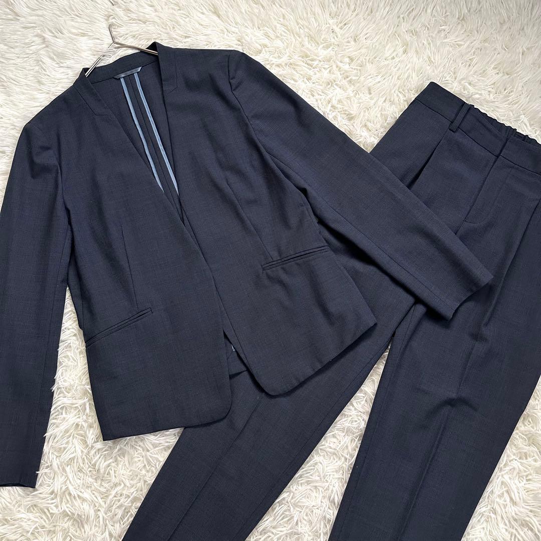 グリーンレーベルリラクシング　ライトカチリラ　ノーラペルジャケット　パンツ