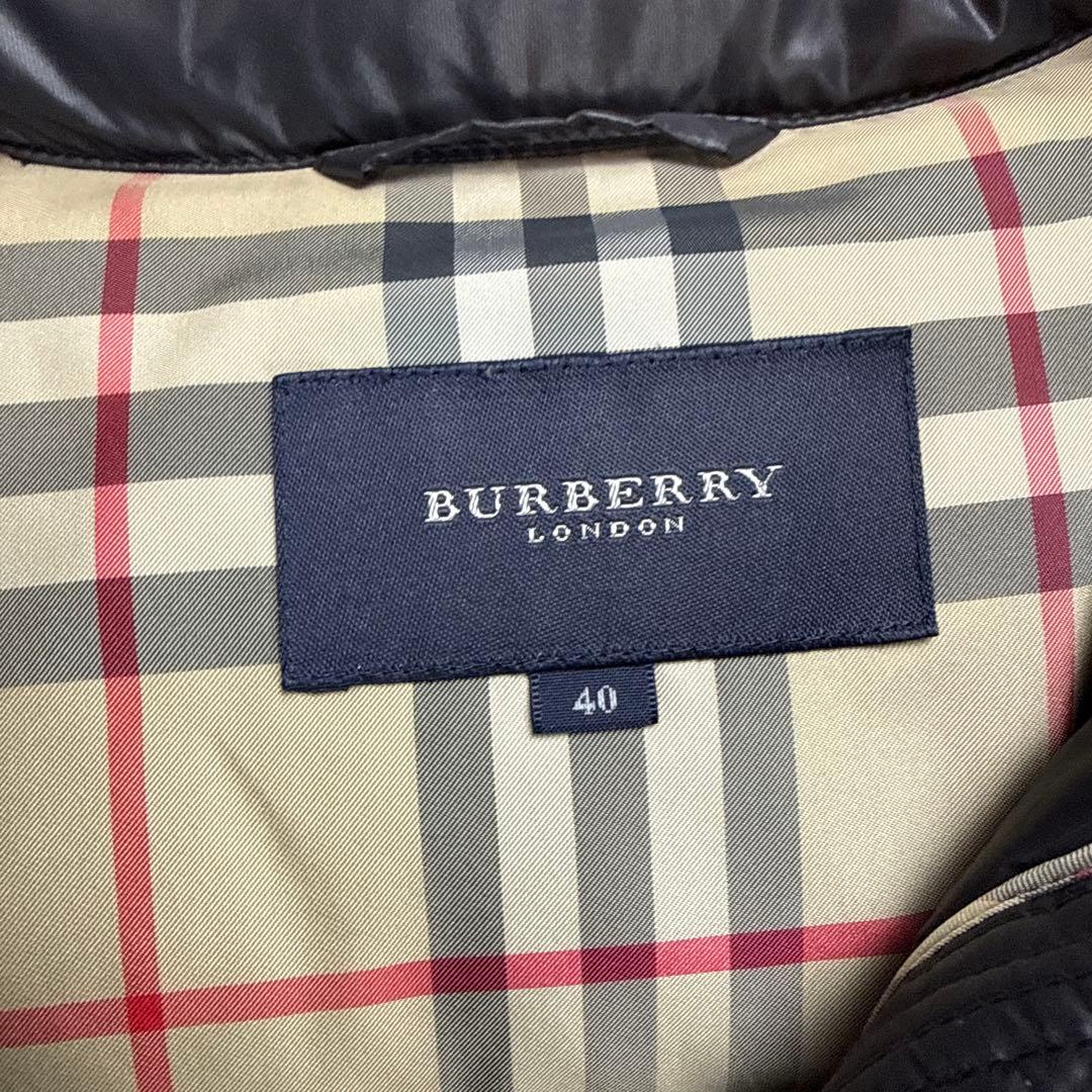 バーバリーロンドン　ダウンベスト　ブラック　Lサイズ