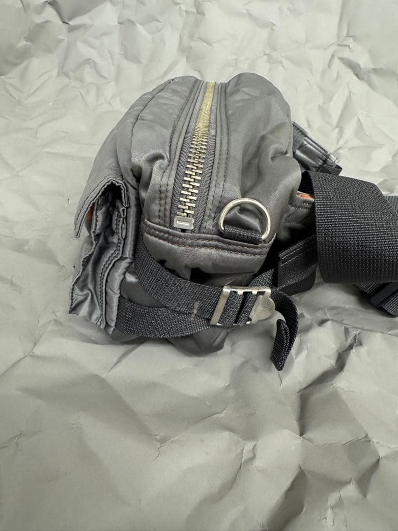 PORTER × M.U.G タンカー ウエスト ボディ バッグ シルバー