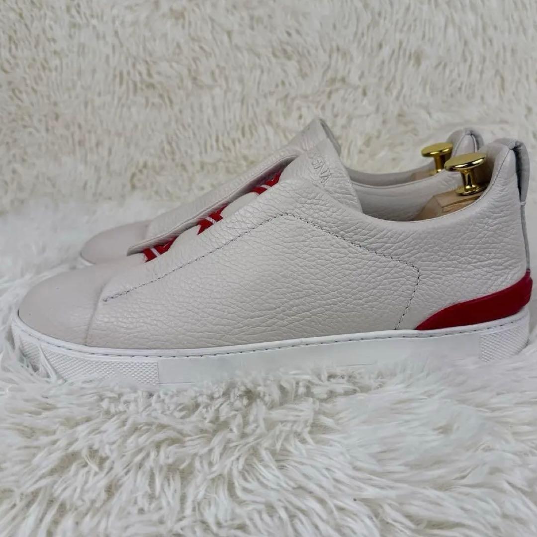 【日本限定カラー】エルメネジルド ゼニア トリプルステッチ スリッポン レザー