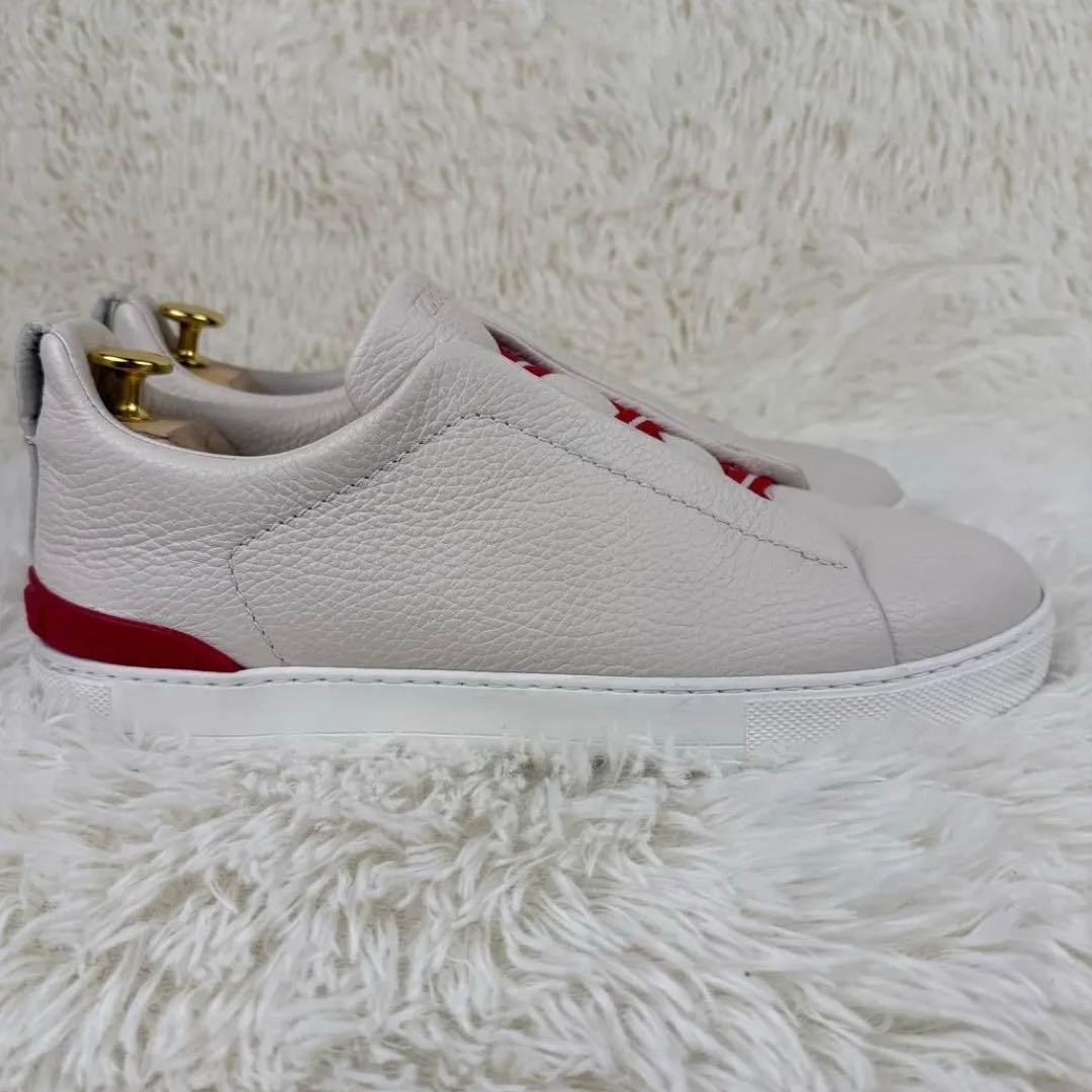 【日本限定カラー】エルメネジルド ゼニア トリプルステッチ スリッポン レザー