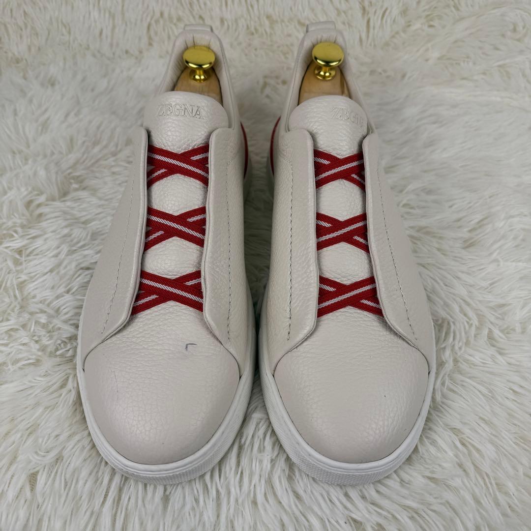 【日本限定カラー】エルメネジルド ゼニア トリプルステッチ スリッポン レザー