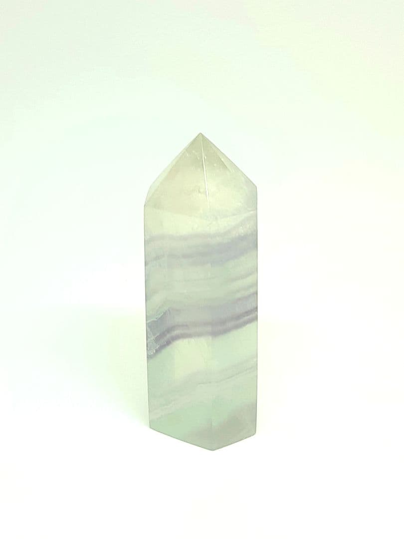 パステル　フローライト　ポイント　六角柱　虹　蛍石　ゆめかわ　合言葉割引