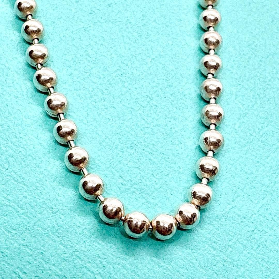 美品❤️Tiffanyティファニーロングボールチェーンネックレス925約87cm