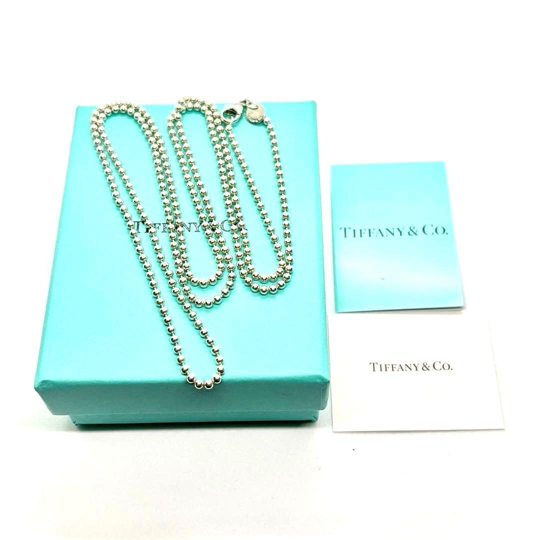 美品❤️Tiffanyティファニーロングボールチェーンネックレス925約87cm