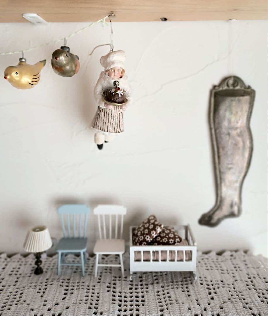 【まーちゃんさま】christmas doll ❀パティシエの女の子オーナメント