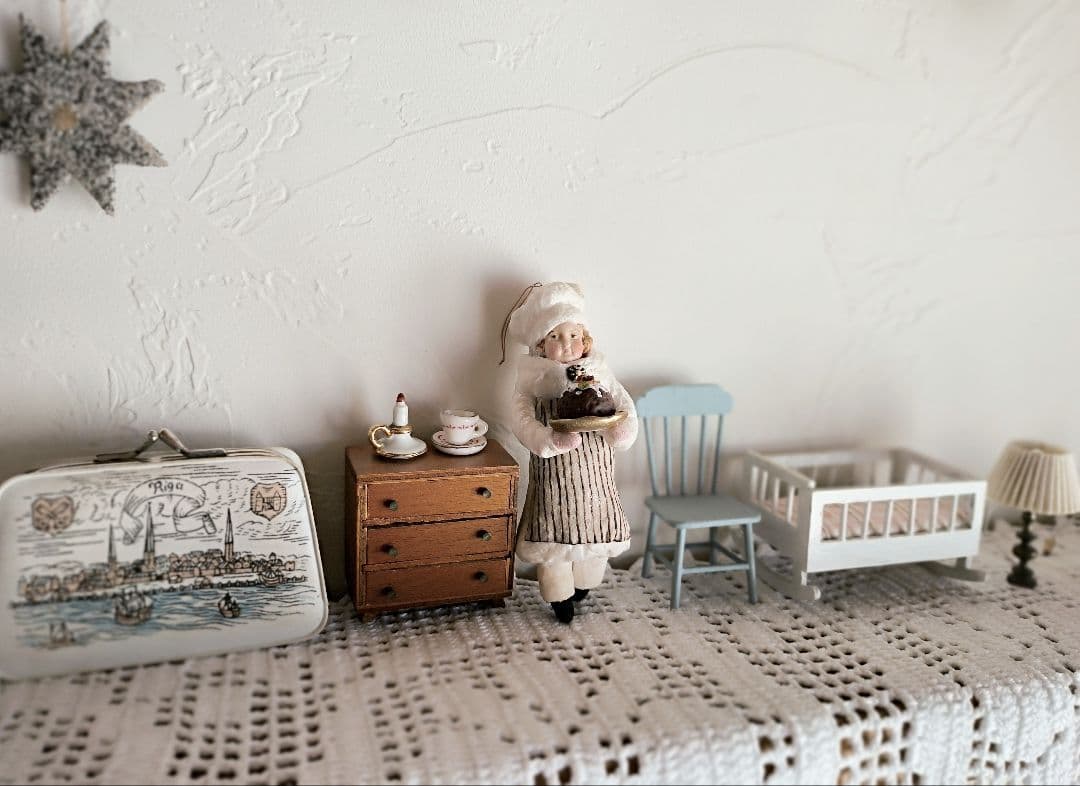 【まーちゃんさま】christmas doll ❀パティシエの女の子オーナメント