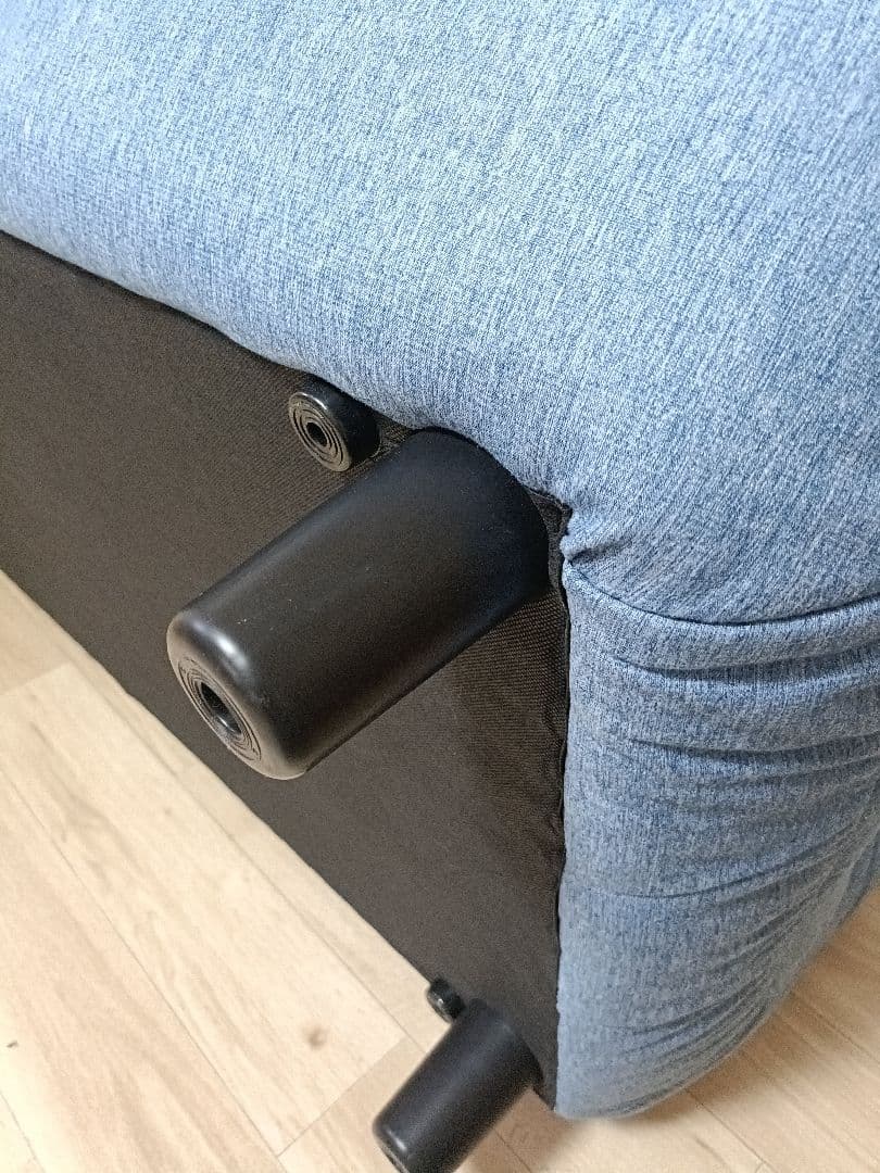 リーンロゼ　トーゴ風　ソファ　二人掛け　ブルー　青