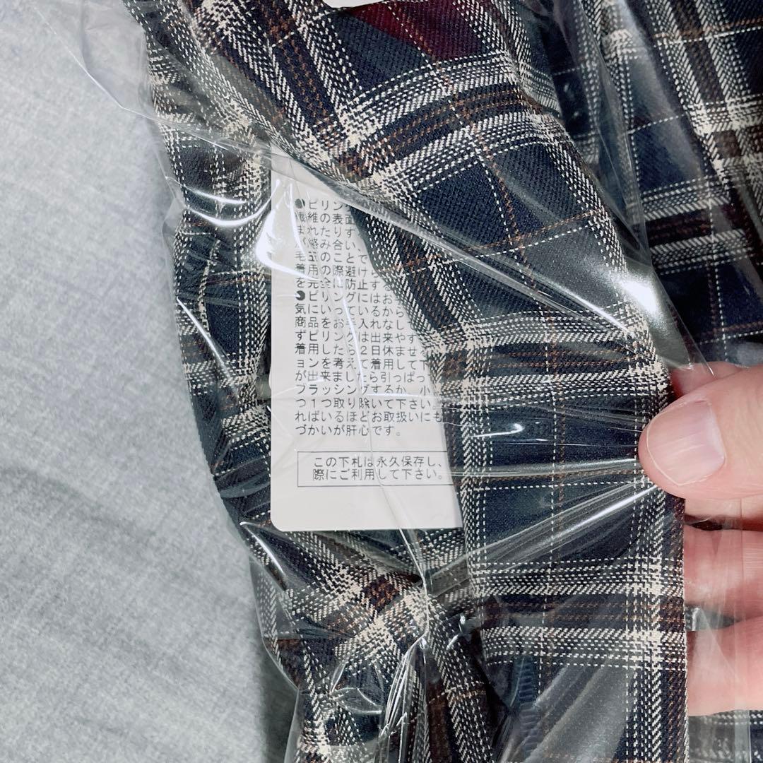 overE ポリニージャンパースカート ネイビーチェック 90