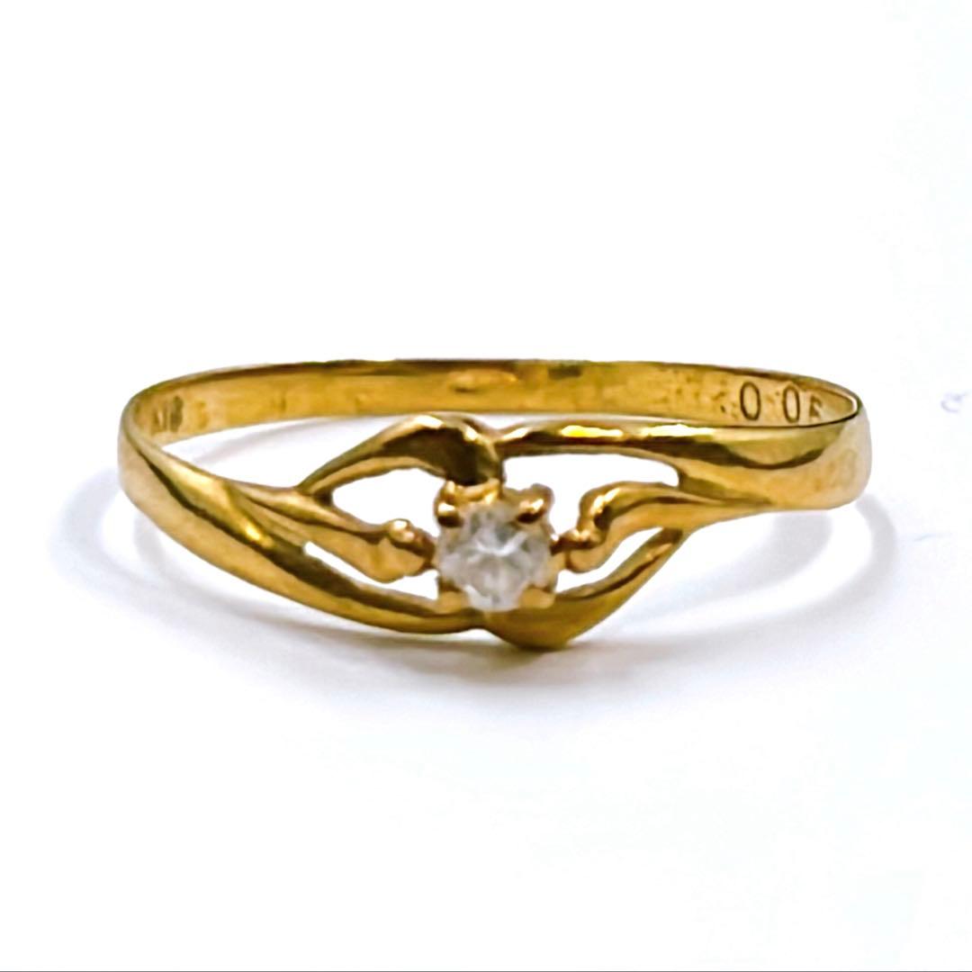 K18 D0.5ct リング