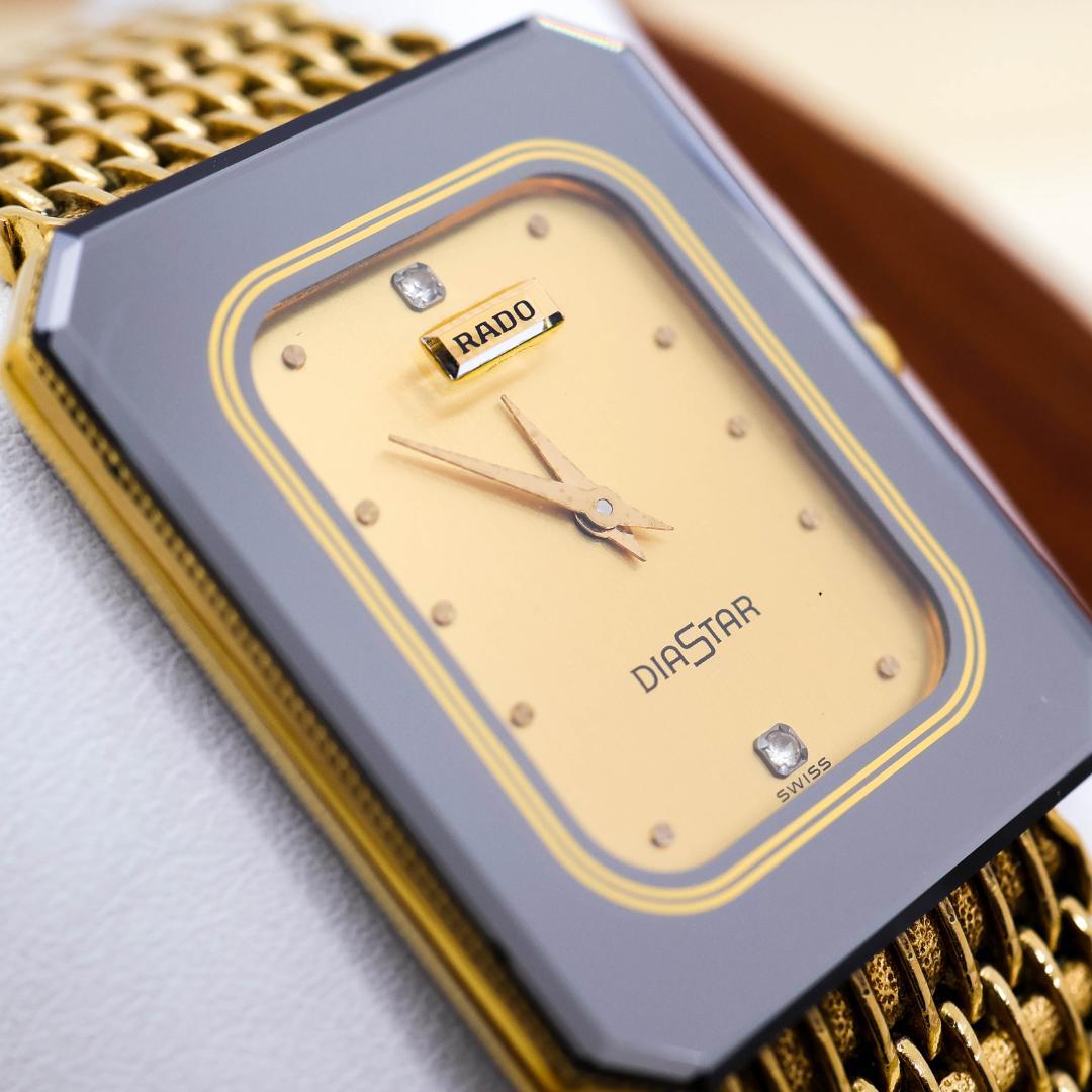 稼働 RADO DIASTAR 腕時計 2Pダイヤ ヴィンテージ 2492