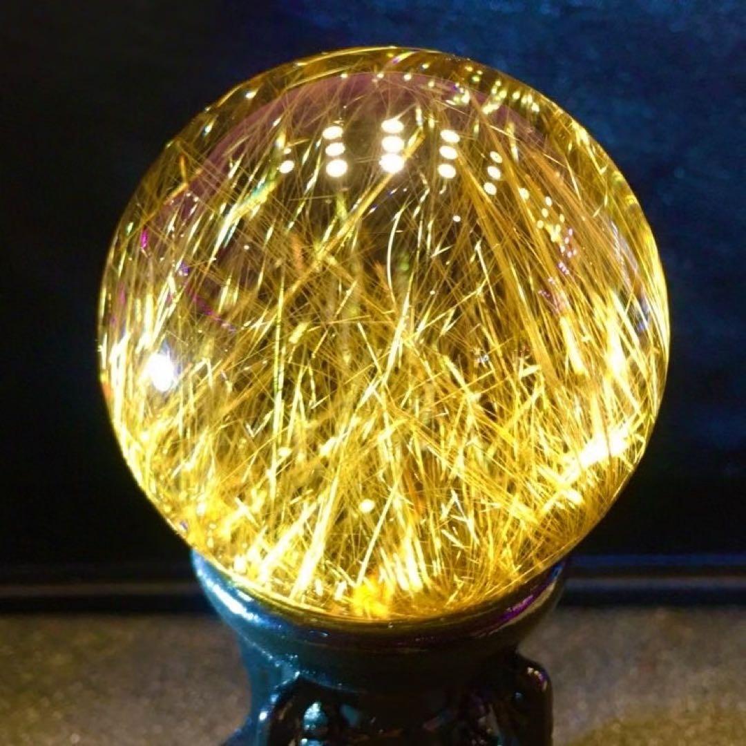 ⭐︎【極上品】タイチンクオーツ 置物 49.6mm