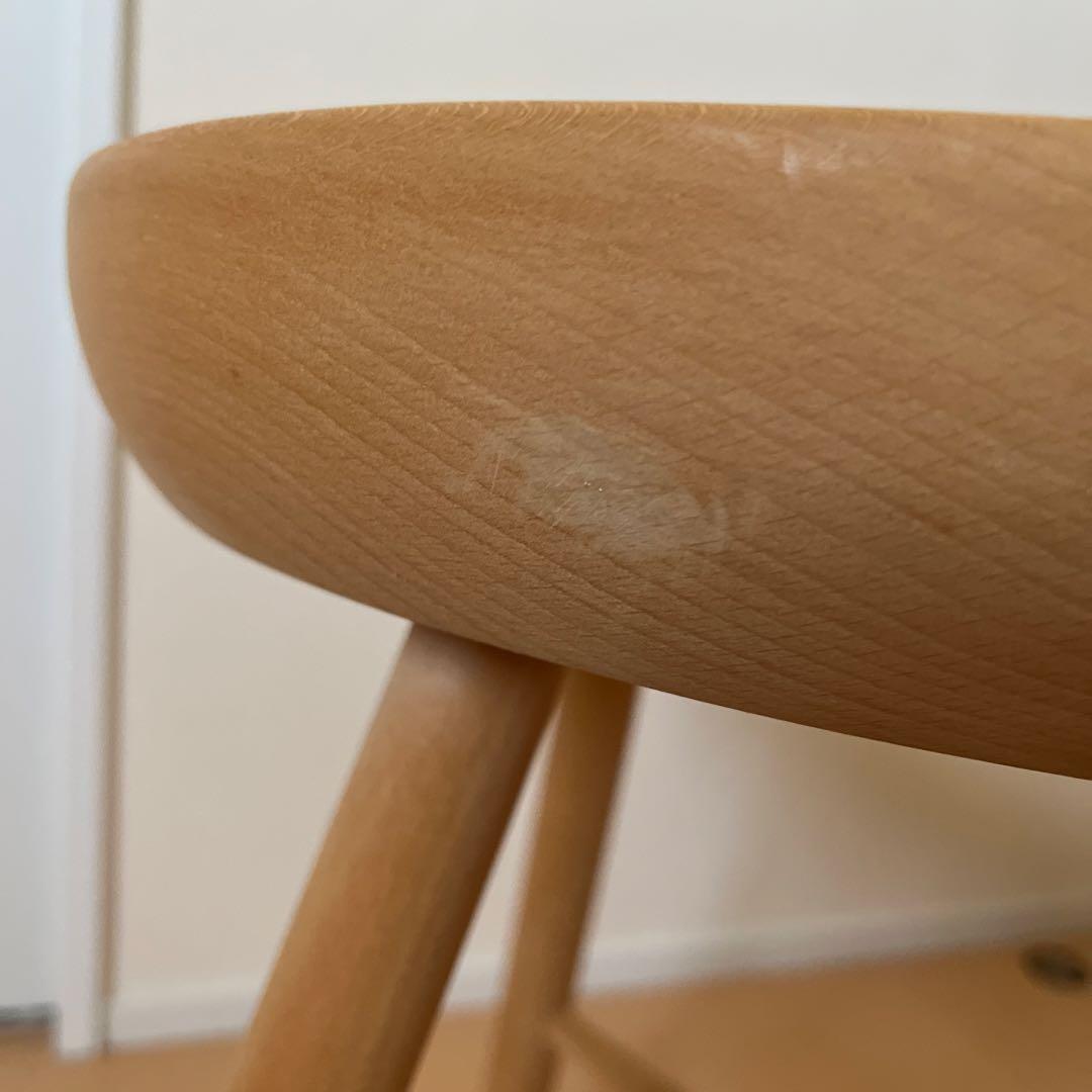 【美品】デンマーク　WERNER シューメーカーチェア　木製スツール　アクタス