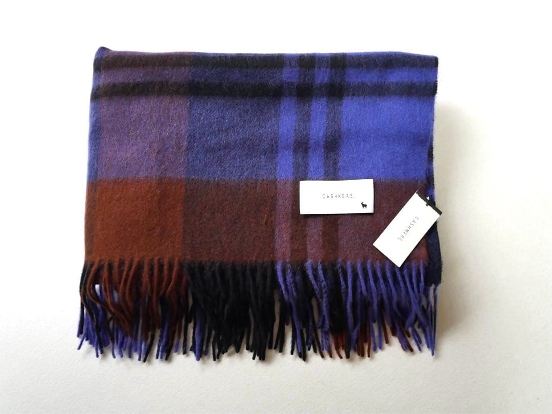 macocca マコッカ カシミア100 ストール　チェック
