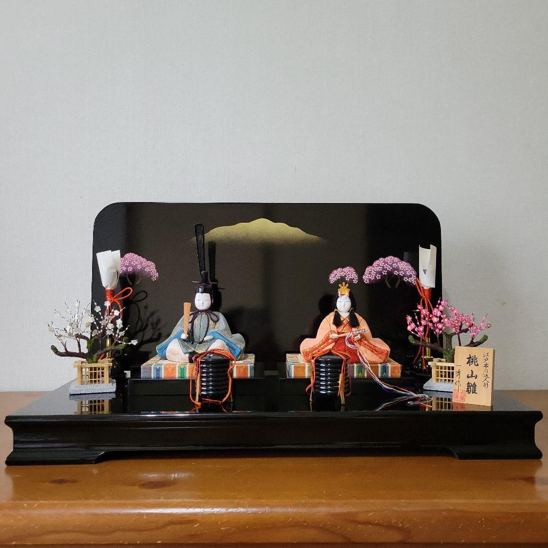 木目込雛人形 桃山雛 親王飾り