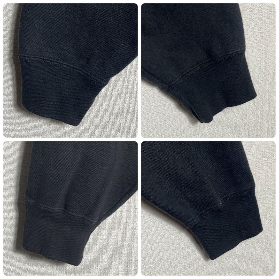 SUPREME プルオーバーパーカー フードロゴ 黒 L.