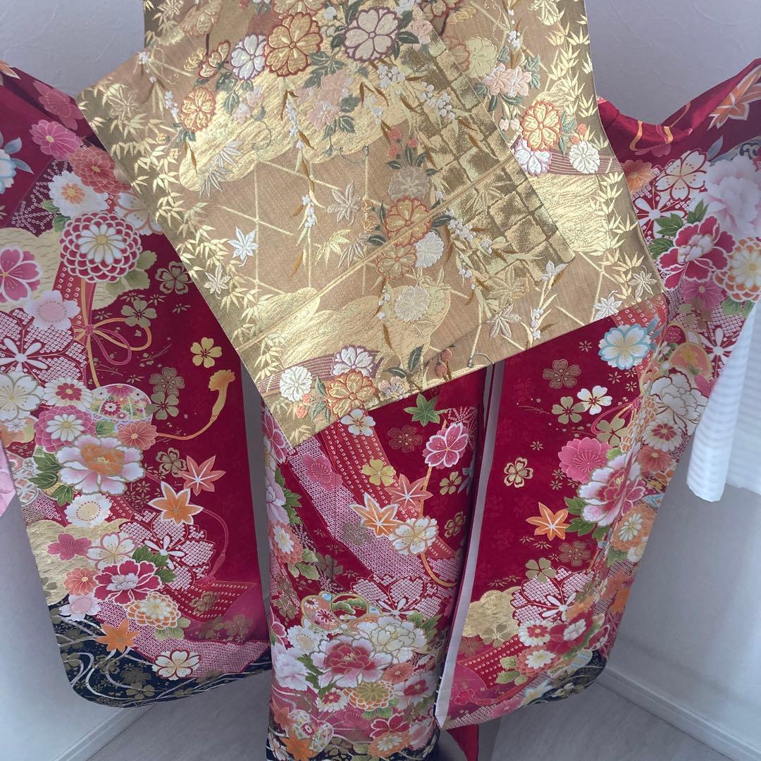 豪華正絹振袖フルセットお探しの方に！！　成人式　赤