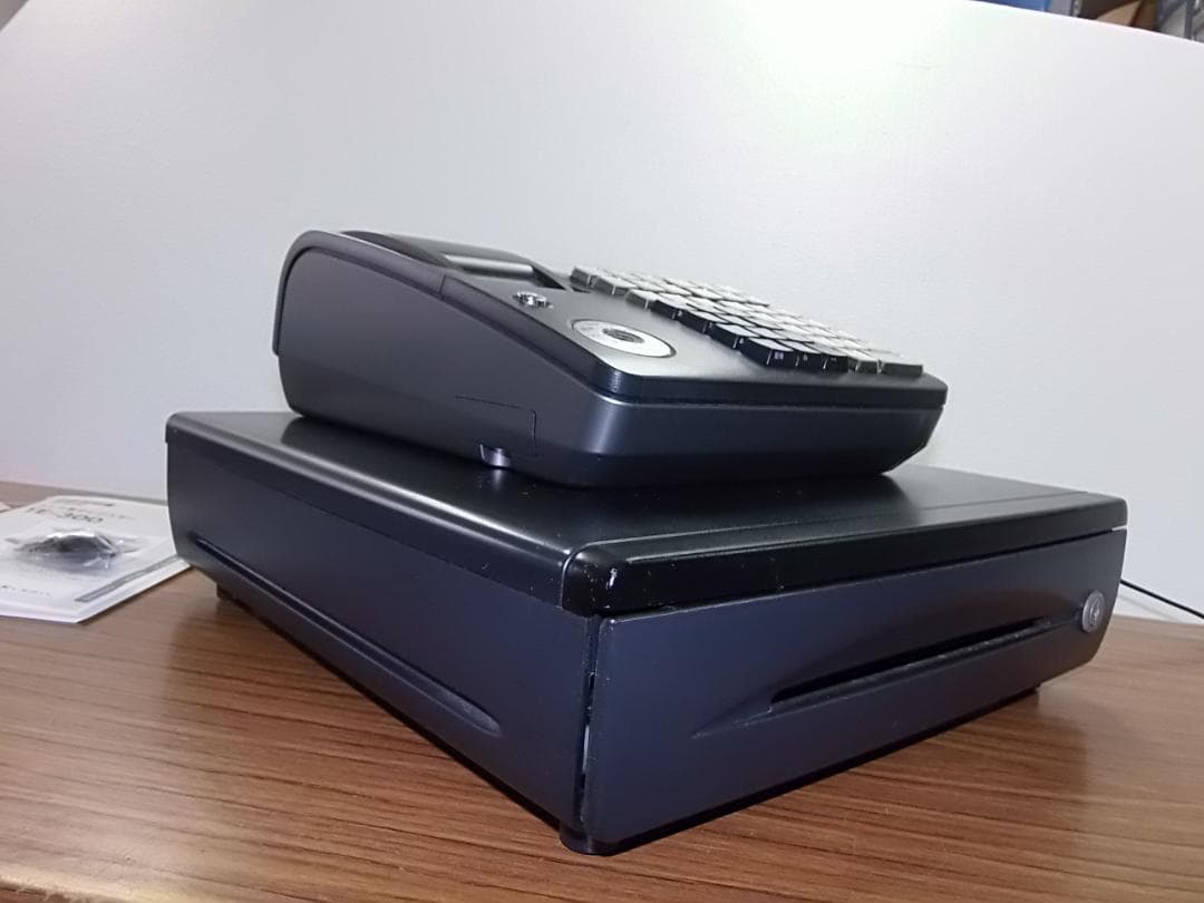 人気の黒1129店名設定無料カシオ１０部門TE-300 インボイスレジスター