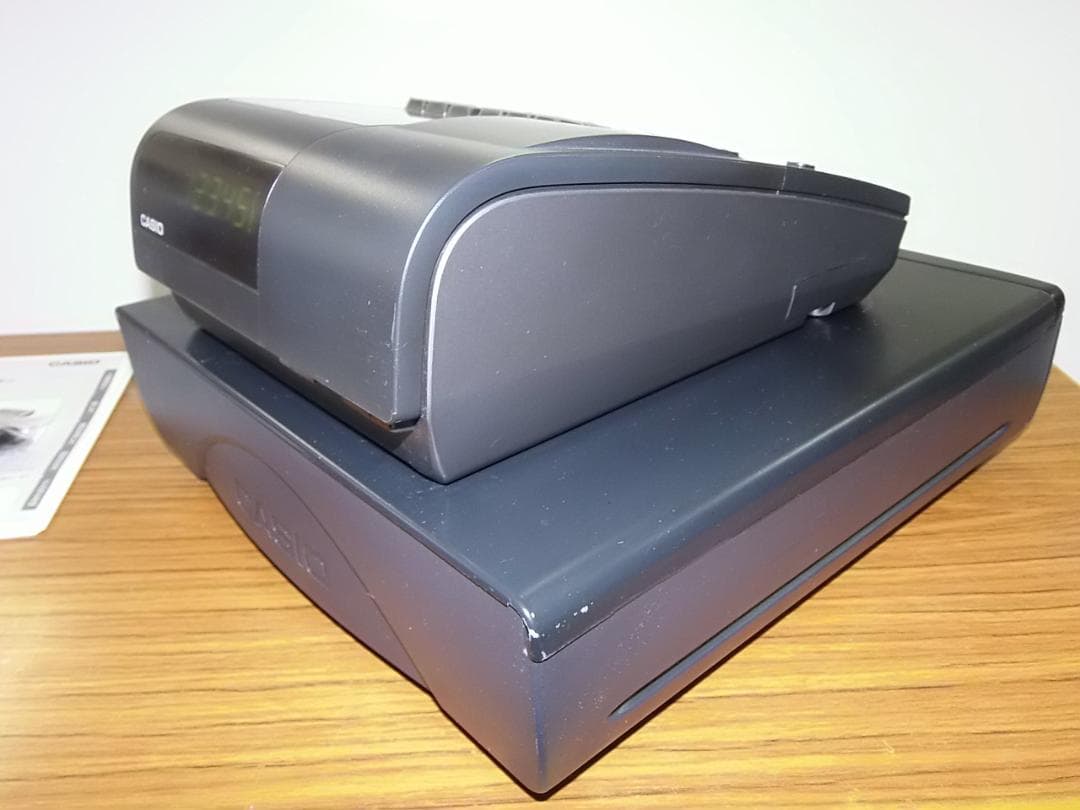 人気の黒1129店名設定無料カシオ１０部門TE-300 インボイスレジスター