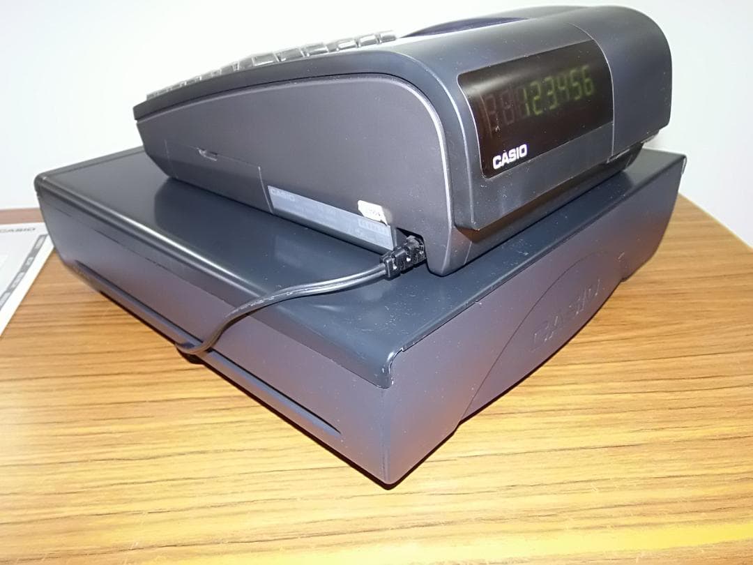 人気の黒1129店名設定無料カシオ１０部門TE-300 インボイスレジスター