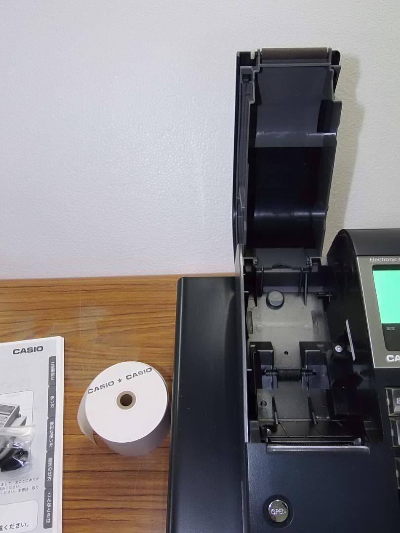 人気の黒1129店名設定無料カシオ１０部門TE-300 インボイスレジスター