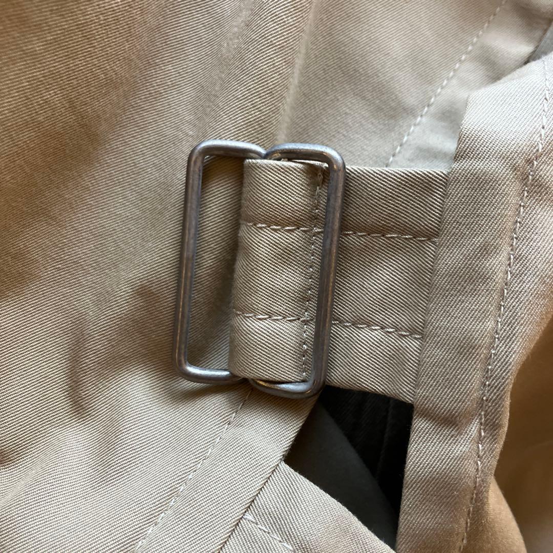 comoli タイロッケンコート size0 ベージュ コットンギャバ